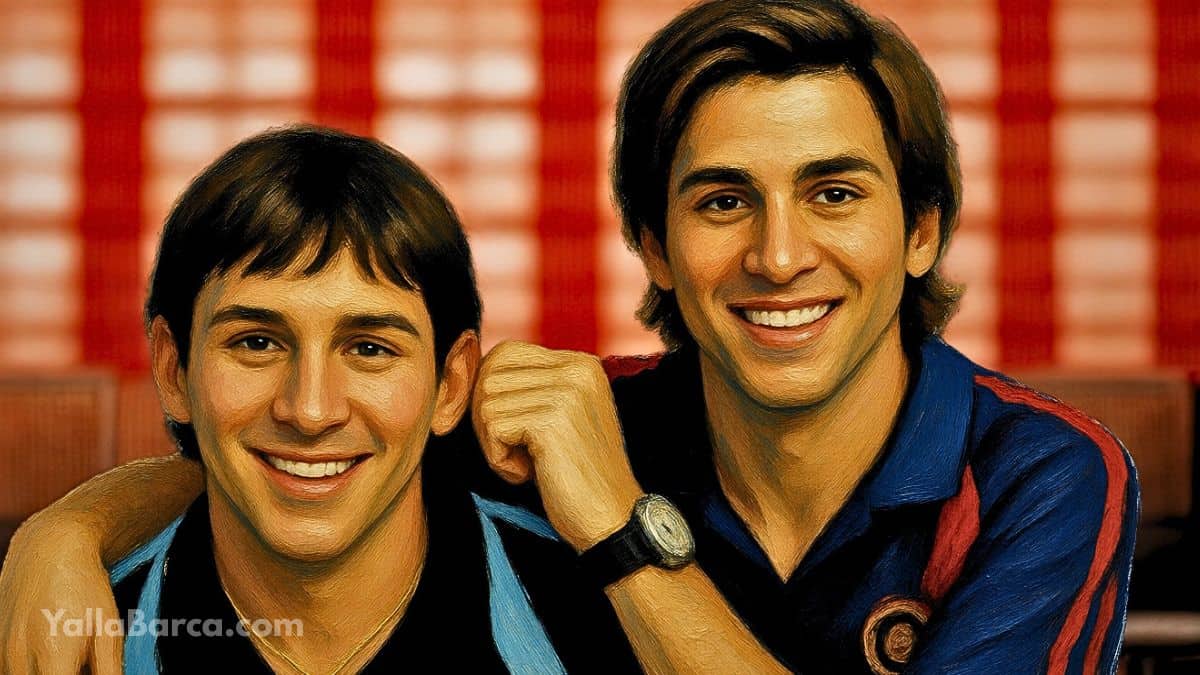 صورة لليونيل ميسي في طفولته تظهر بنيته الجسدية الصغيرة قبل اكتمال علاجه الهرموني