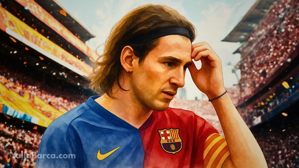 صورة نادرة لليونيل ميسي في طفولته بقميص أكاديمية لاماسيا ببرشلونة، يظهر بملامح هادئة وخجولة تعكس بداياته الصامتة في النادي